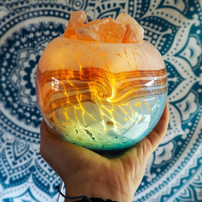 Lampada di vendita dell'Himalaya in vetro soffiato Olivenorma