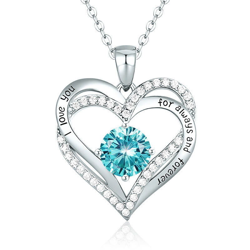 Olivenorma "Ti amo per sempre e per sempre" - Collana Birtshtone Heart