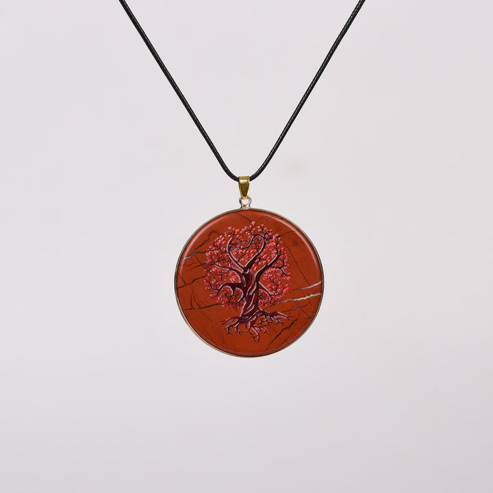 Collana Olivenorma Crystal Hamsa Chakra Albero della vita 