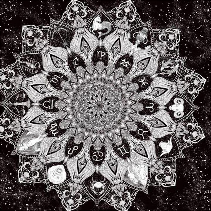 Olivenorma Decorazione da appendere alla parete nera per l'arazzo della camera da letto