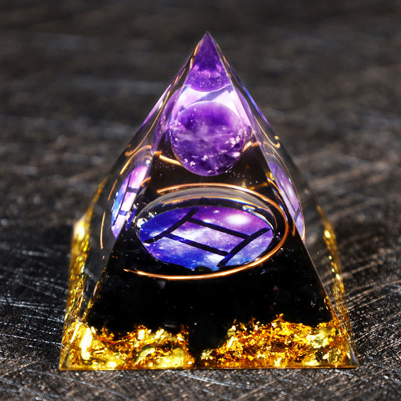 Olivenorma Ametista Palla Ossidiana Ghiaia Zodiaco Gemelli Orgone Piramide 