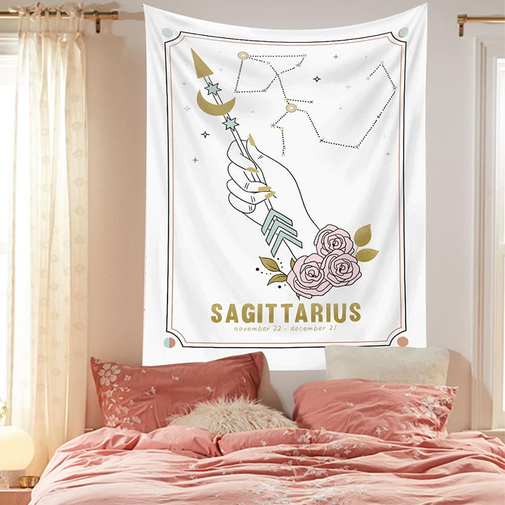 Olivenorma Mano Magica Tarocchi Zodiaco Arazzo 