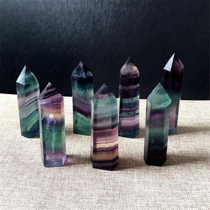 Bacchette di cristallo Reki crostale naturale di fluorite