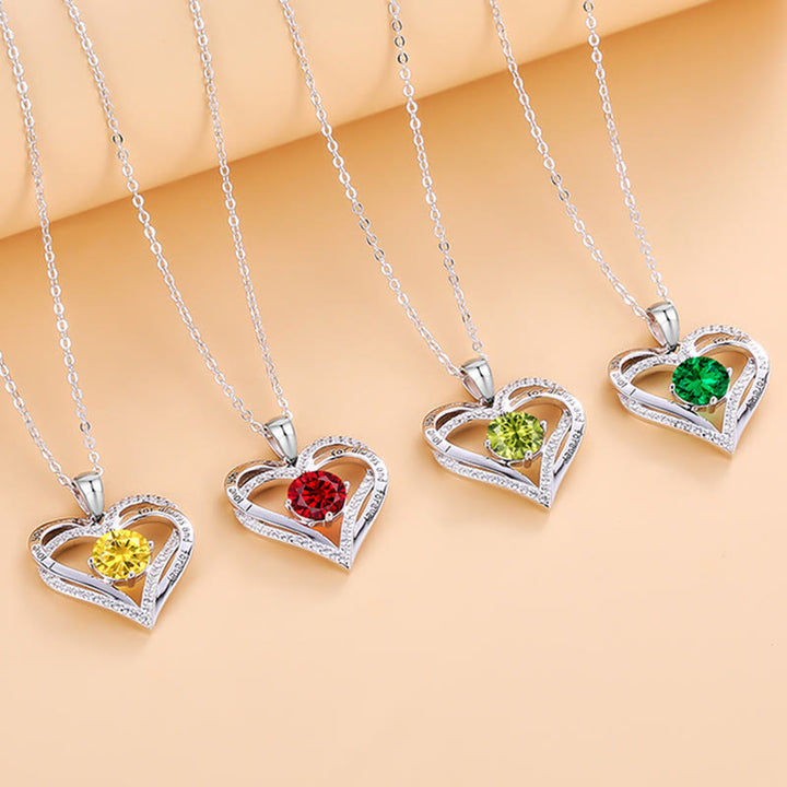 Olivenorma "Ti amo per sempre e per sempre" - Collana Birtshtone Heart