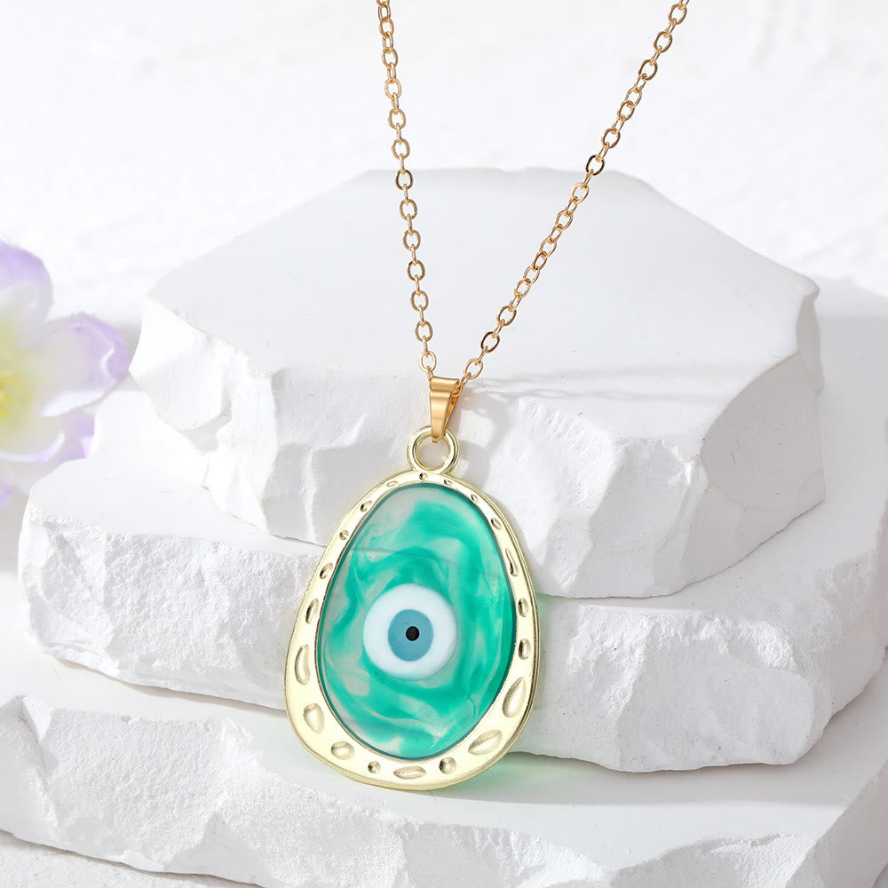 Collana con occhio malvagio multicolore Olivenorma Epoxy 
