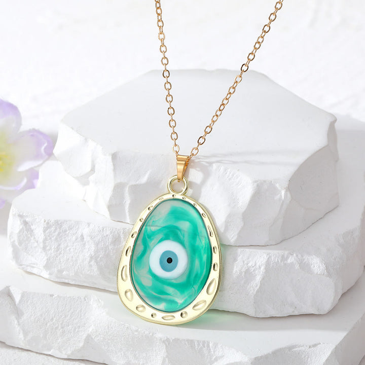 Collana con occhio malvagio multicolore Olivenorma Epoxy 