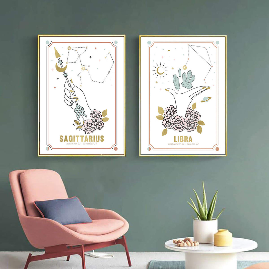 Olivenorma Gesto Zodiaco Nordico Piccolo Affresco Poster 