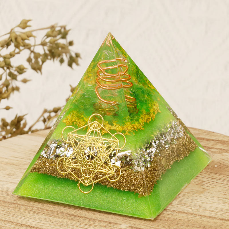 Olivenorma Green Life Cubo di Metatron Piramide Orgonica