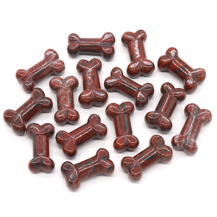 Decorazione in pietra preziosa di osso in cristallo di quarzo naturale Olivenorma