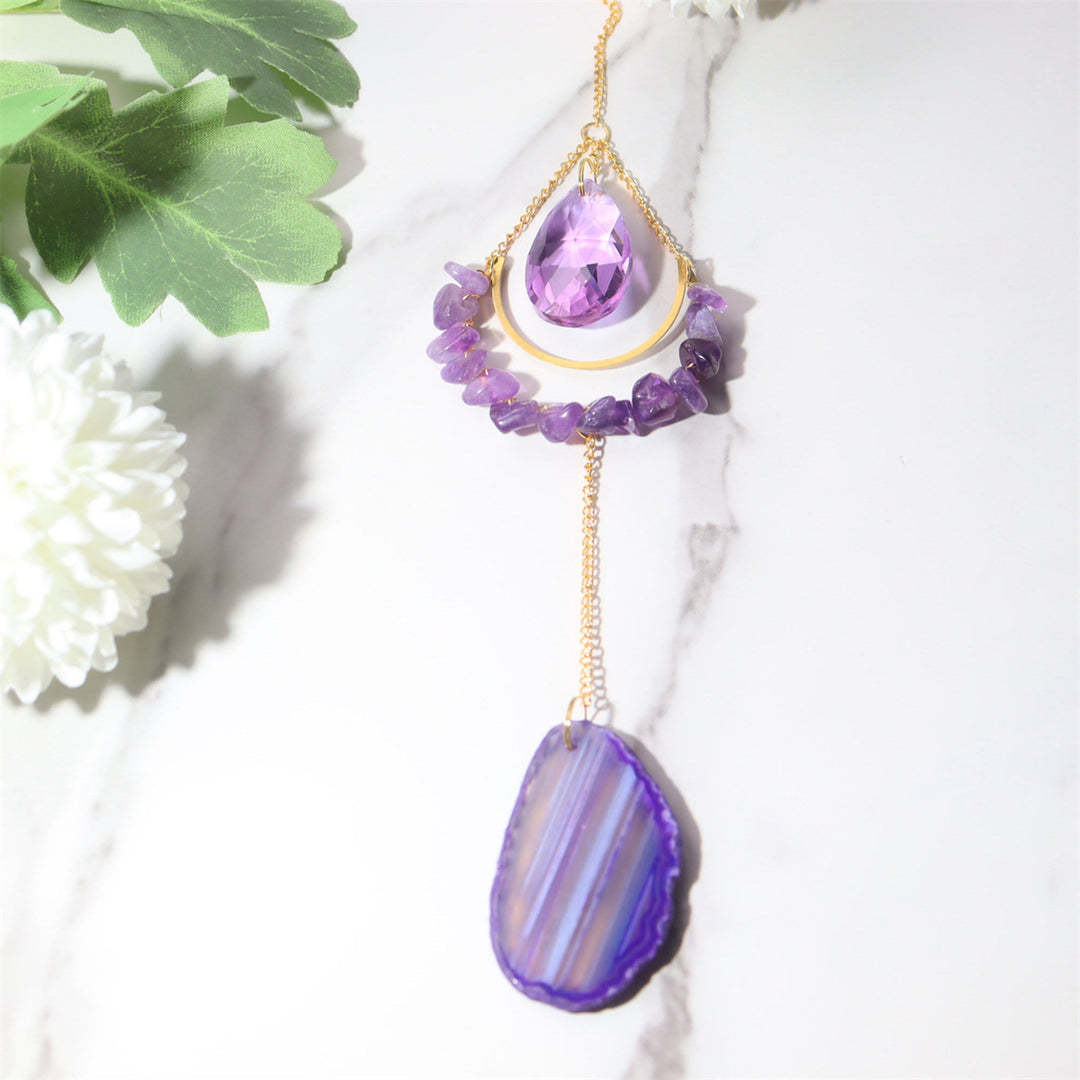 Olivenorma Crystal Suncatchers Moon Boho Decor Campanello a vento