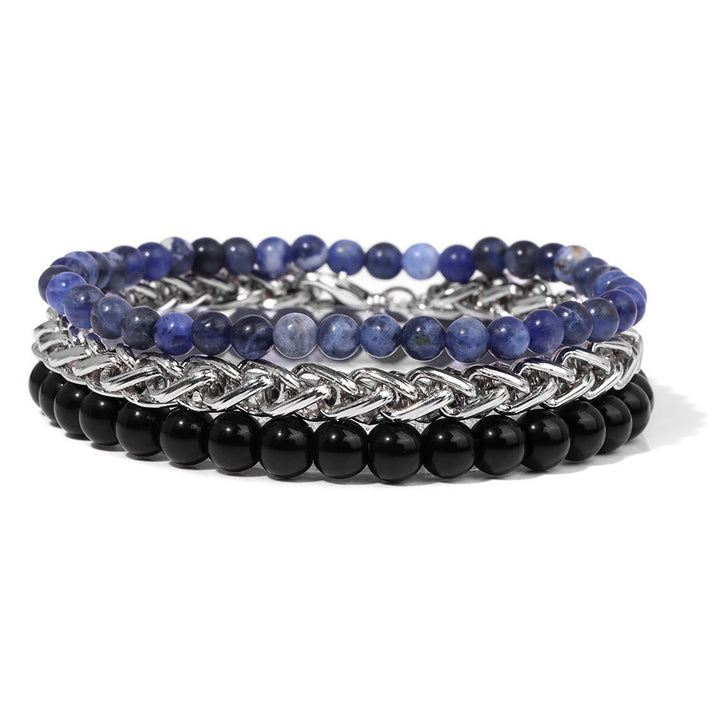 Olivenorma "Pace e calma" Bracciale in pietra rosa retrò