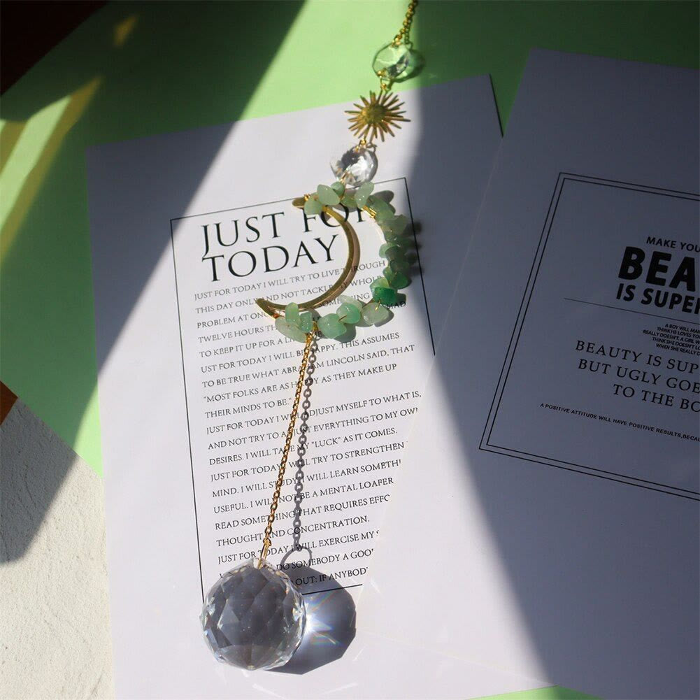 Olivenorma Moon Suncatcher - Campanello a vento da parete