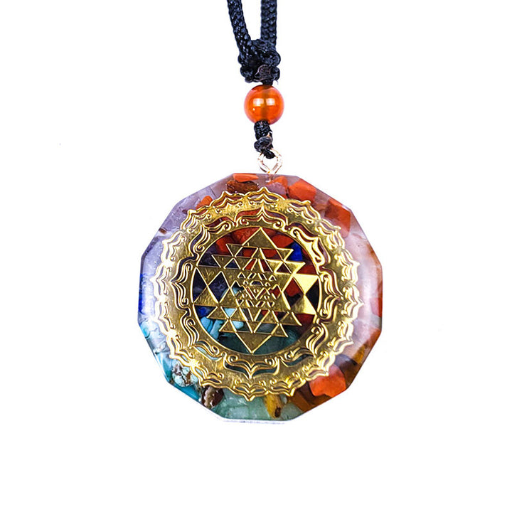 Collana di guarigione dei chakra Olivenorma Orgone 