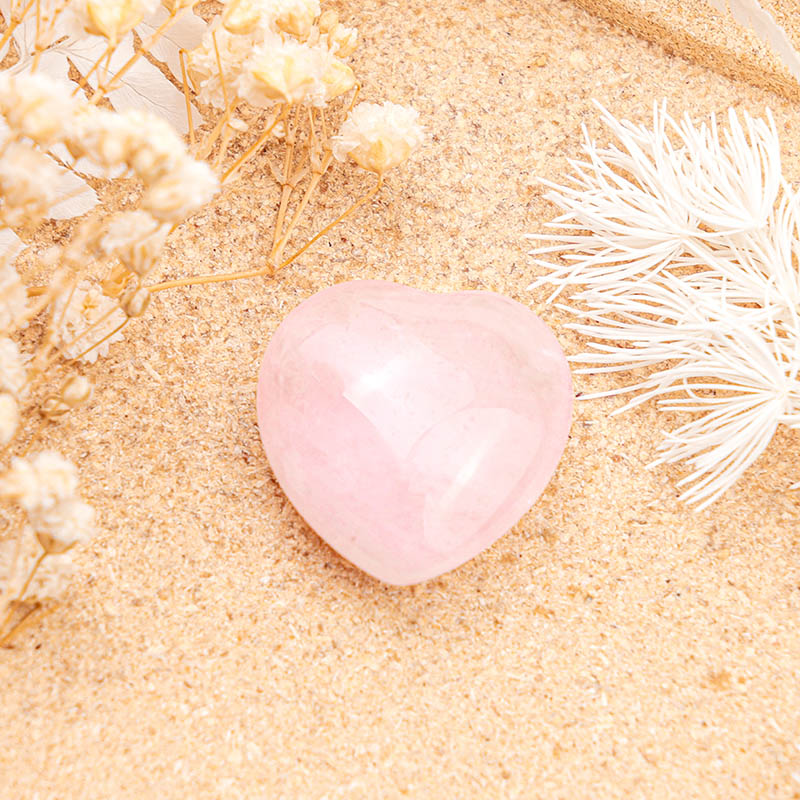 Olivenorma Rose Quartz Love Crystal Heart
