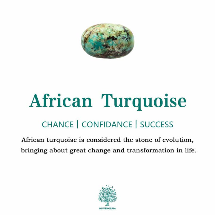 Olivenorma Protezione dalle energie negative Braccialetto turchese africano