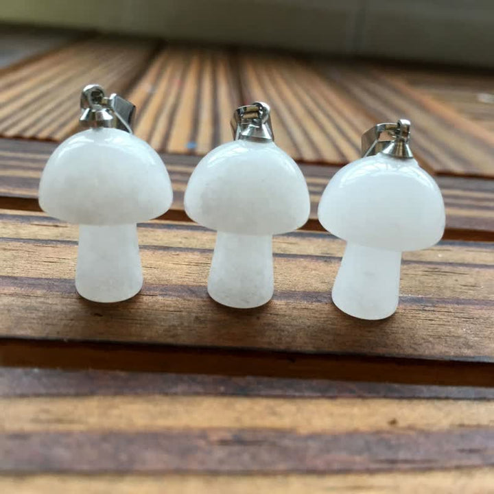 Collana di guarigione con design a fungo per l'intonazione spirituale Olivenorma 