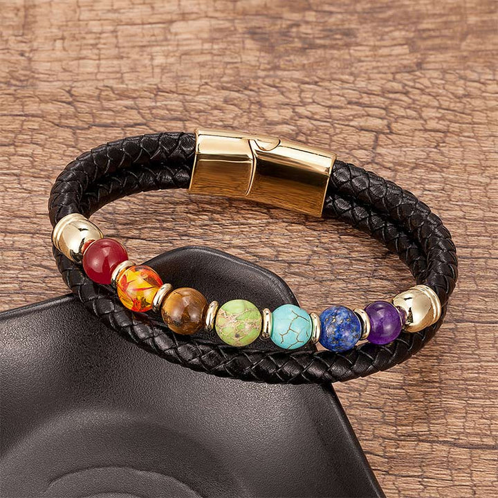 Braccialetto di cristallo naturale per l'equilibrio dei chakra