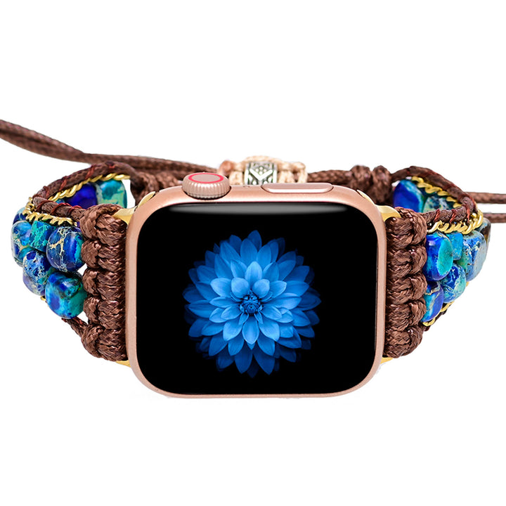 Cinturino avvolgente per Apple Watch Olivenorma Blue Emperor Stone