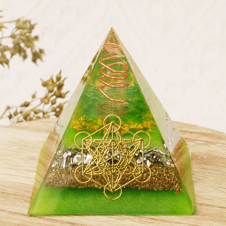 Olivenorma Green Life Cubo di Metatron Piramide Orgonica