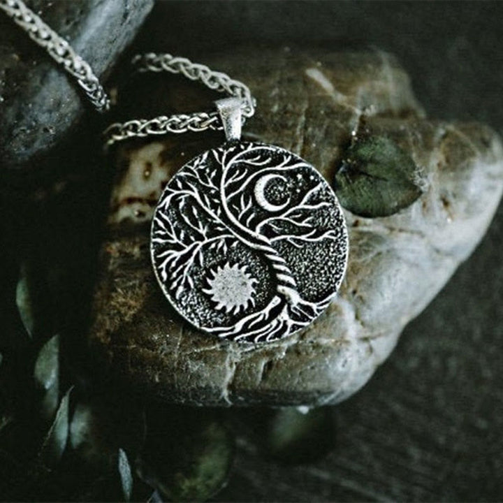 Olivenorma "Cavalcando con le stelle" - Collana Albero della vita con sole e luna 