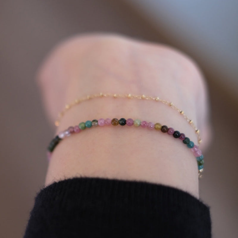 Grounding - Bracciale con pietre preziose di fluorite 