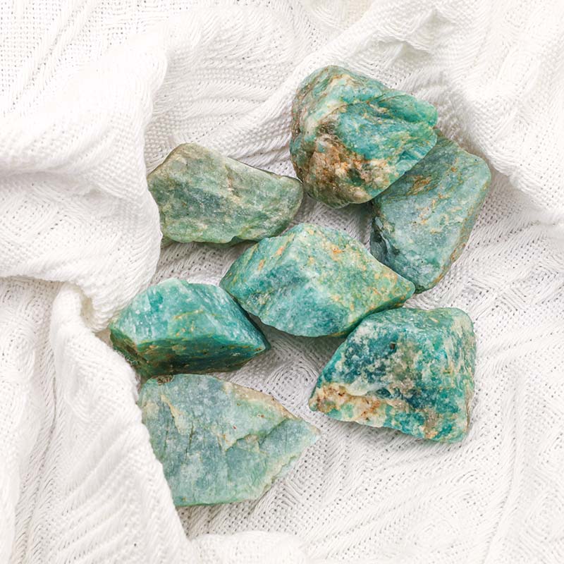 Olivenorma Amazzonite Pietra Naturale Grezza Pietra