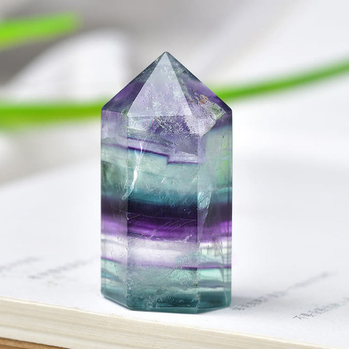 Bacchette di cristallo di fluorite arcobaleno Olivenorma 