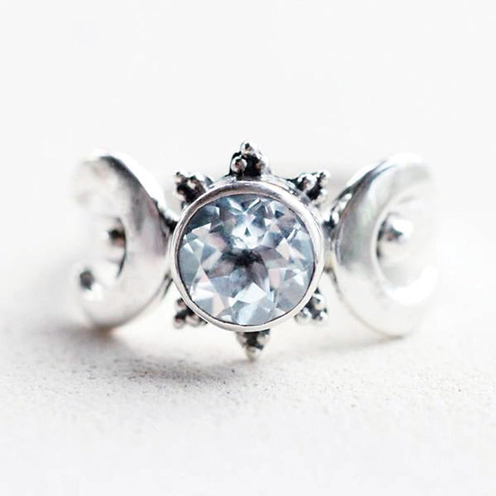 Anello della dea della luna mistica Olivenorma