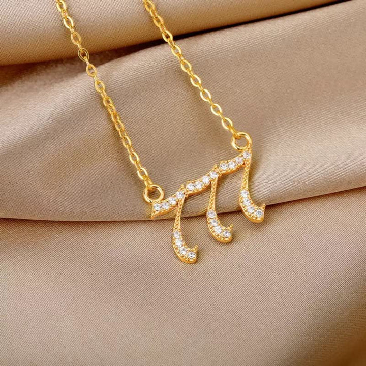 Collana con numero angelico in zircone Olivenorma