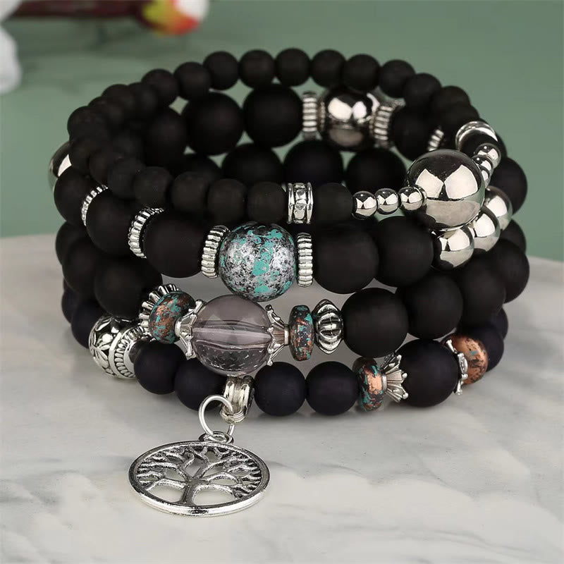 Olivenorma Bohemia Set di bracciali con perline Albero della vita 