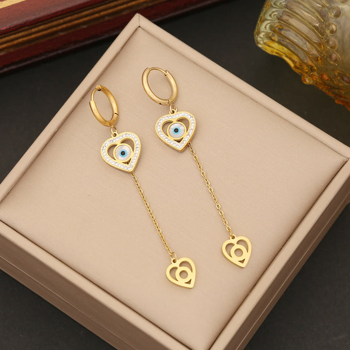 Olivenorma Zirconia Turchese Malocchio Bracciale Orecchini Collana