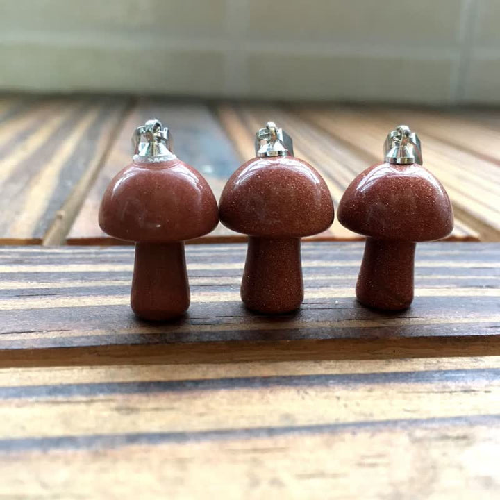 Collana di guarigione con design a fungo per l'intonazione spirituale Olivenorma 