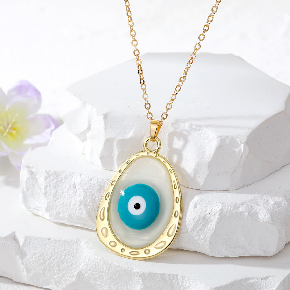 Collana con occhio malvagio multicolore Olivenorma Epoxy 