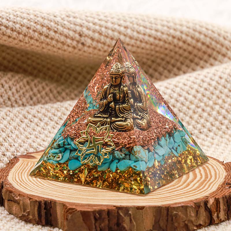 Piramide di protezione organica del Buddha turchese Olivenorma 