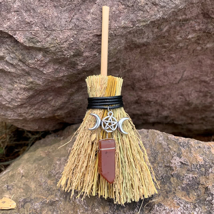 Olivenorma Mini Magic Broom Luna Stella Cristallo Ornamento
