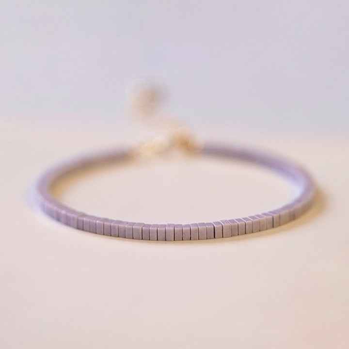 Lover Stone - Braccialetto con pietra preziosa curativa Lepidolite
