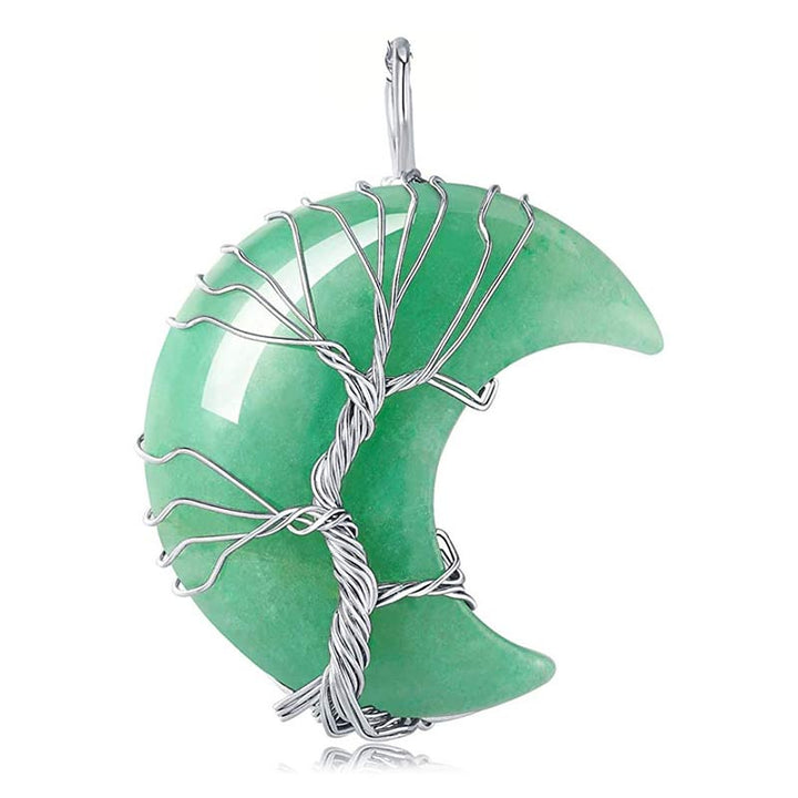 Collana con luna in cristallo naturale Olivenorma