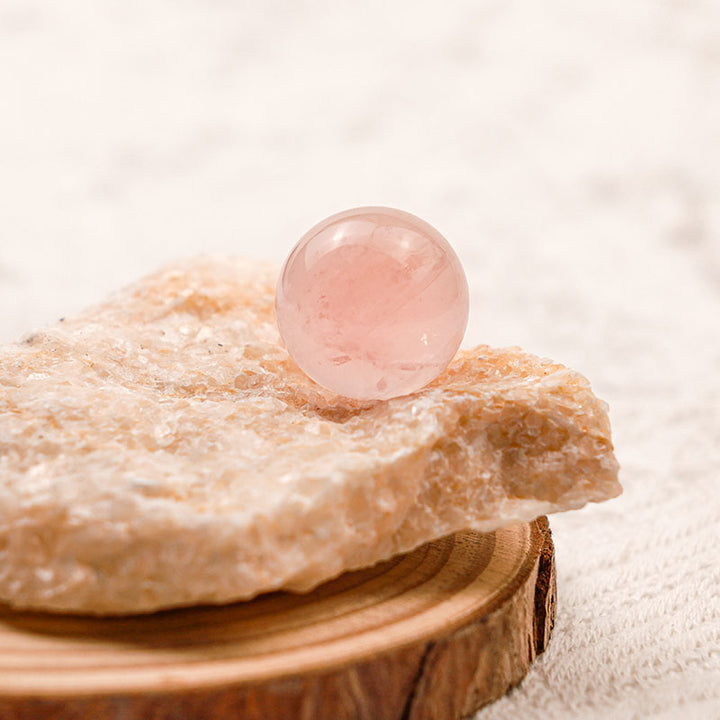 Olivenorma Rose Quartz Deeper Love Crystal Sphere