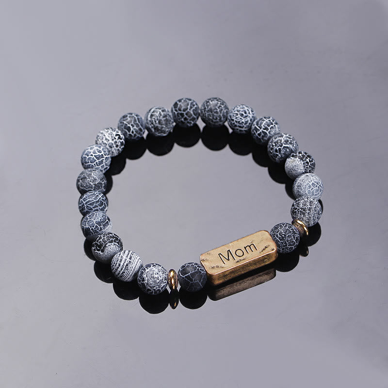 Bracciale con incisione Olivenorma Natural Gemstone Mom Patience