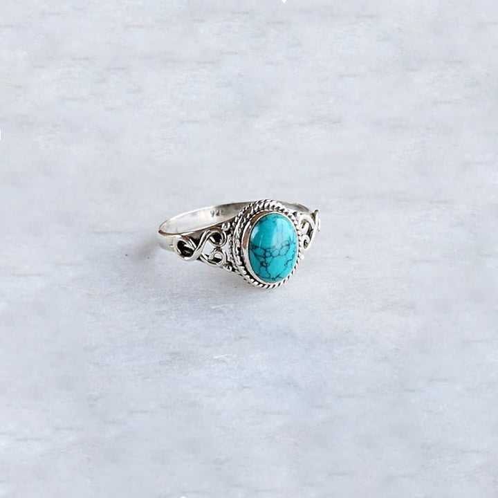 Anello turchese verde Olivenorma