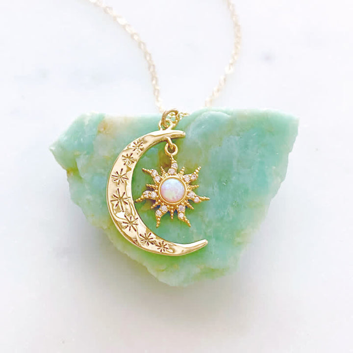 Collana Olivenorma Opale Sole e Luna 