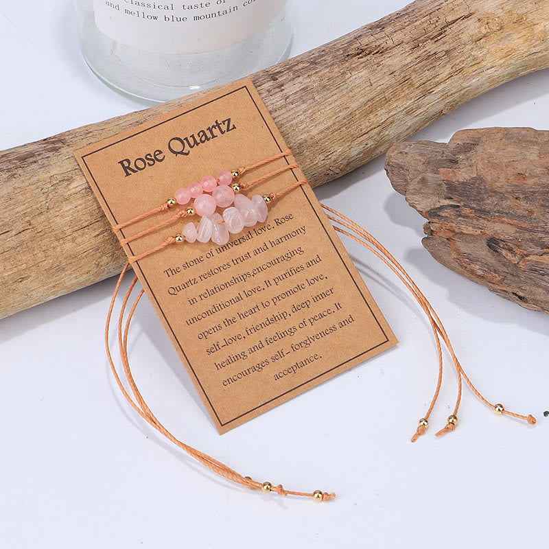 Bracciale Olivenorma Gravel intrecciato con perline 