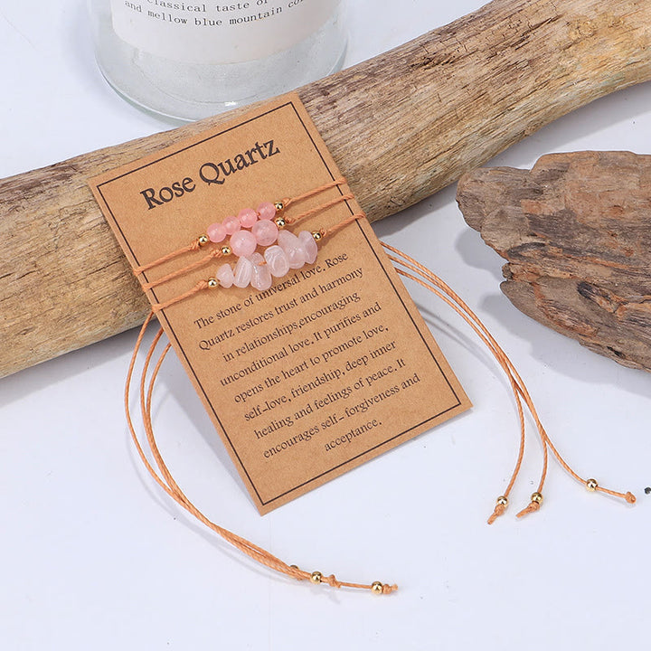 Bracciale Olivenorma Gravel intrecciato con perline 