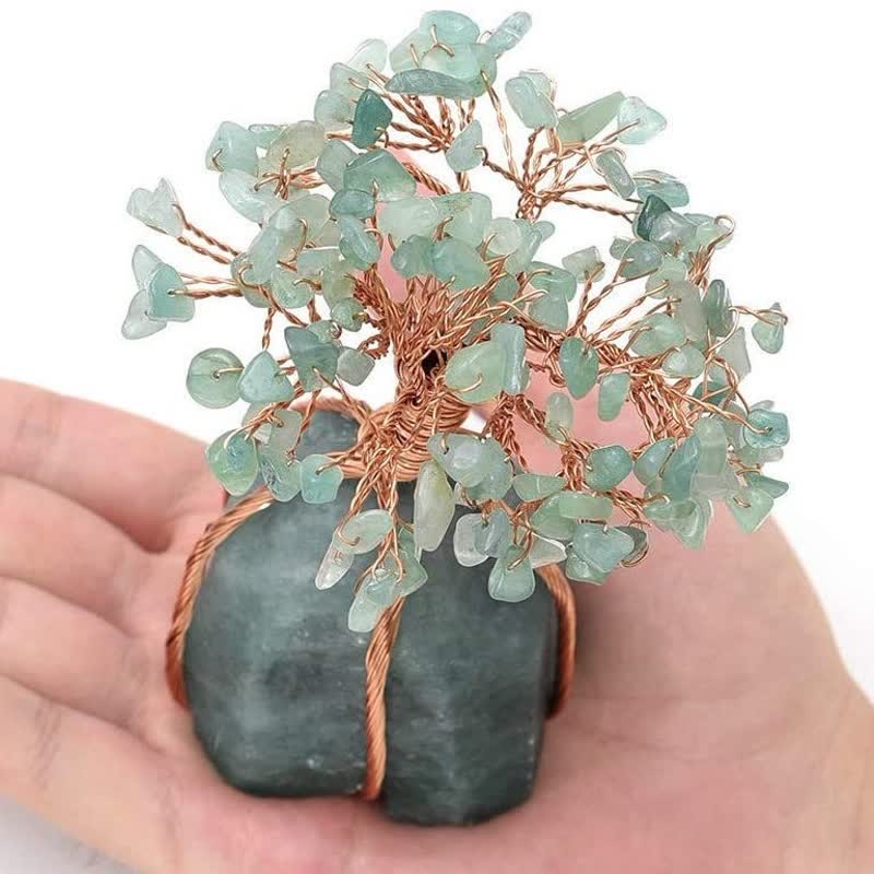 Olivenorma Guarigione Avventurina Verde Albero Feng Shui 