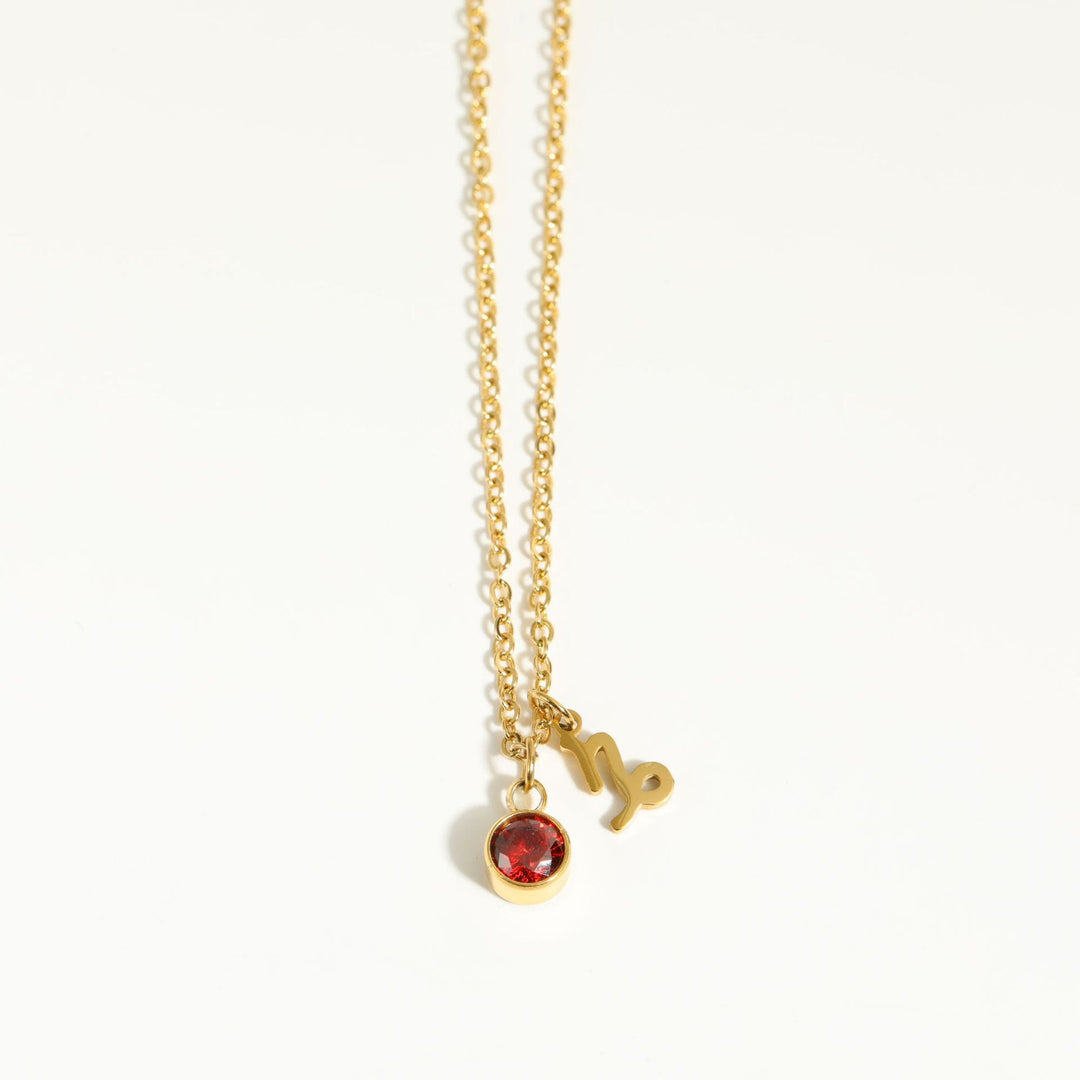 Collana in acciaio inossidabile con rune zodiacali Olivenorma