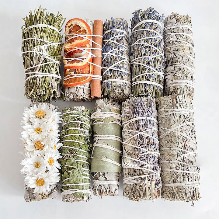 Olivenorma "Non ti scordar di me" Fiore Cristallo Meditazione purificante Salvia bianca