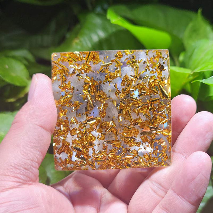 Ametista Olivenorma con Quarzo Ialino Gemelli Zodiaco Orgone Piramide 