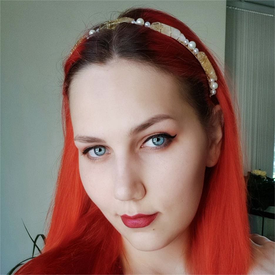 Olivenorma Citrino Ametista Con Corona Di Cristallo Perla 