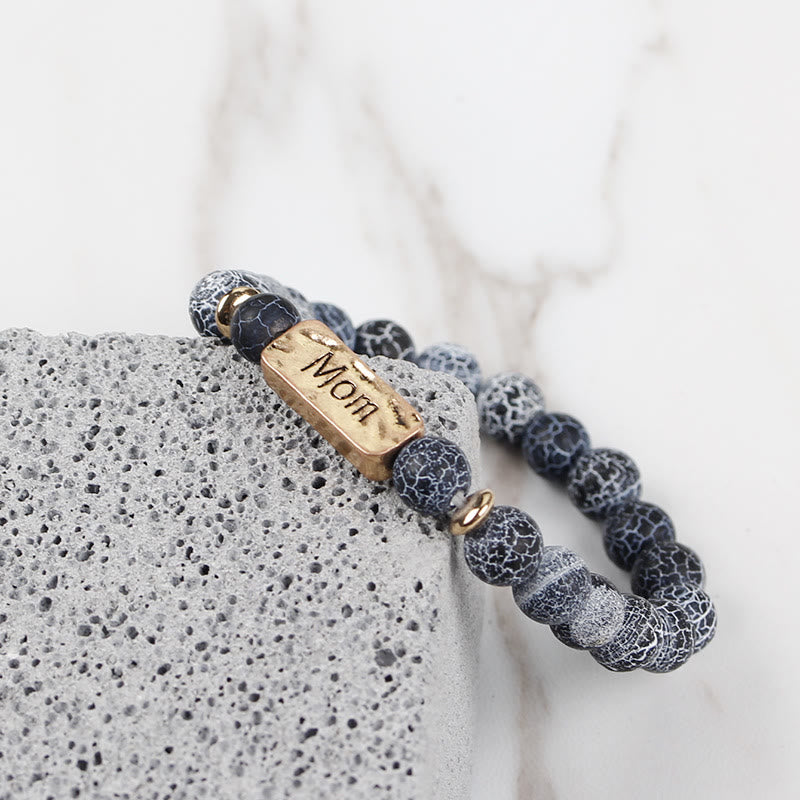Bracciale con incisione Olivenorma Natural Gemstone Mom Patience