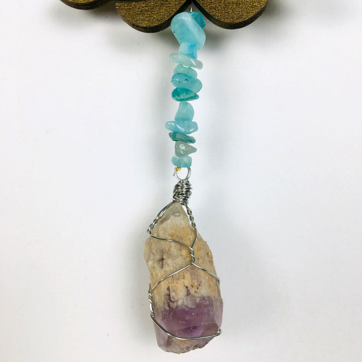 Decorazione da parete Olivenorma Rainbow Gemstone Lotus OM Moon